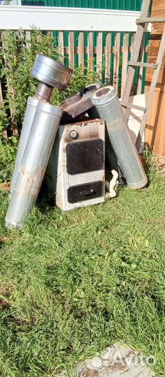 Печка твёрдо топливная с тэной