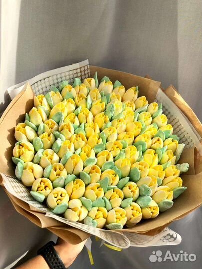 Букеты и з зефира на выпускные и праздники