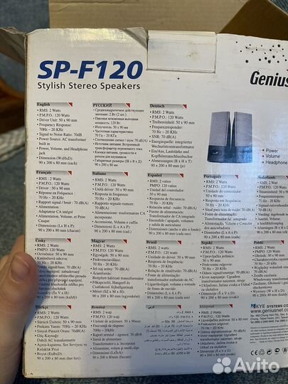 Колонки Акустическая система Genius SP- F120