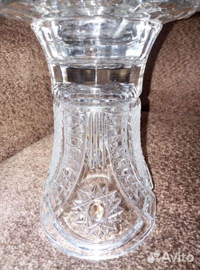 Ваза хрустальная, разборная. Новая