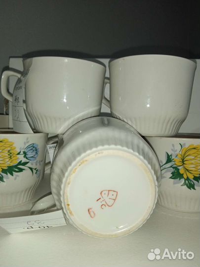 Кружки разные. Фарфор СССР