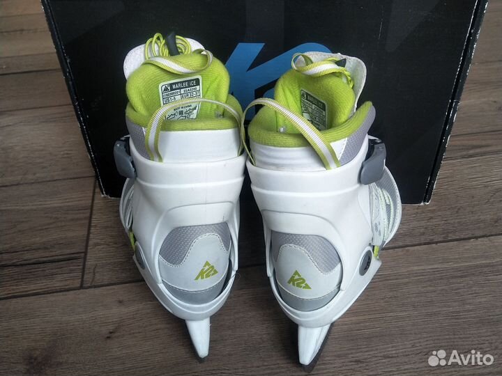 Коньки K2 Marlee Ice (32-37), Oxelo Ice Fit 3 (39)