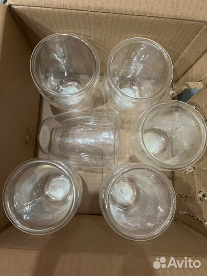 Стаканы 6 шт с двойным дном