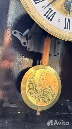 Старинные настенные антикварные часы с боем СССР