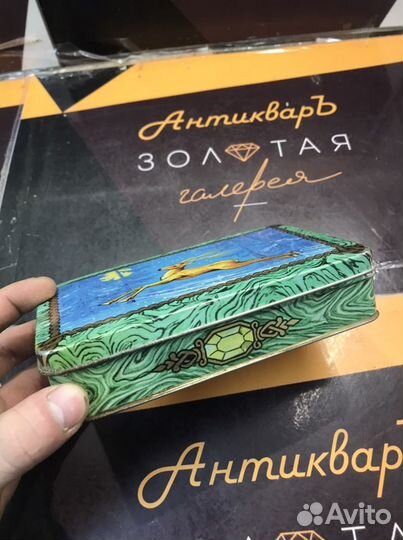 Жестяная коробка СССР олень