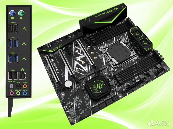 Игровой комплект x99 f8 + 2699v3 + 64 гб DDR4