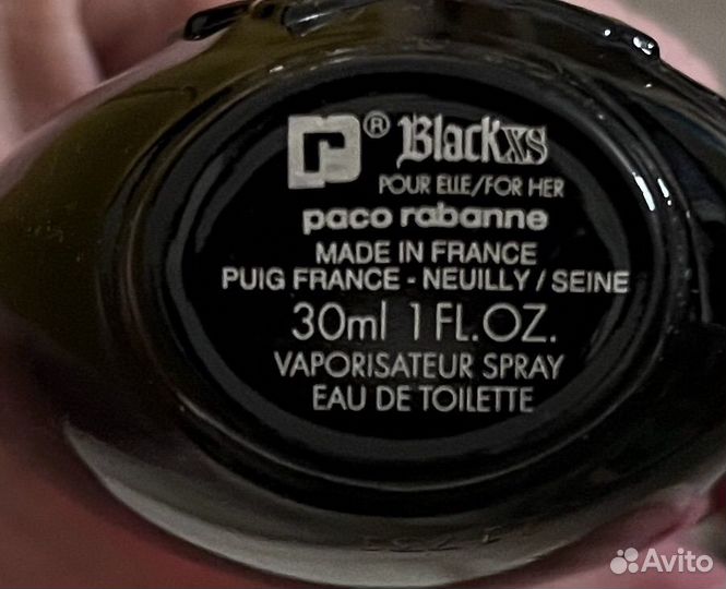 Туалетная вода винтаж BlackXs Paco Rabbane