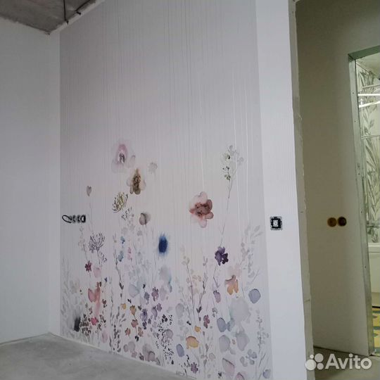 Поклейка обоев