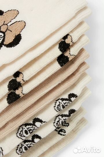 Носки 31/33 с Минни Маус, 5 пар, новые, ca
