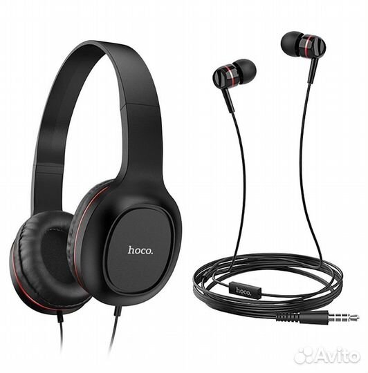 Наушники компьютерные с микрофоном Hoco (2 в 1)