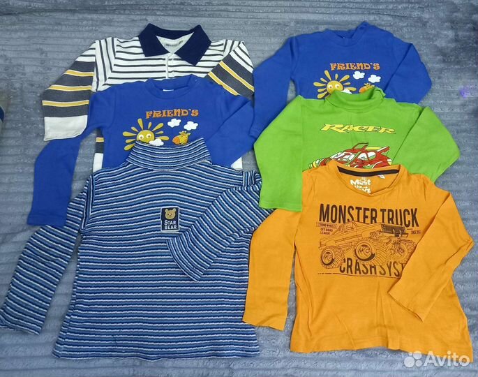 Рубашки, кофты, на мальчика 3-7 лет
