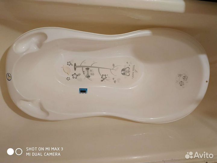 Ванночка для купания детская с термометром