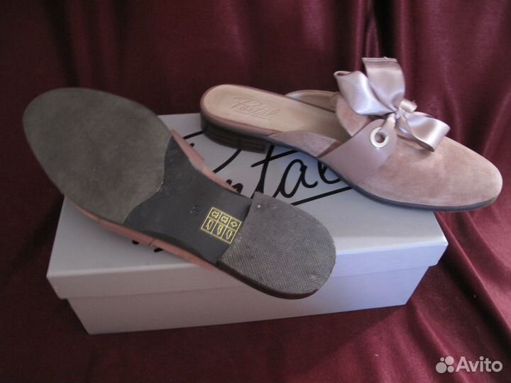 Мюли из натуральных материалов 36 размер