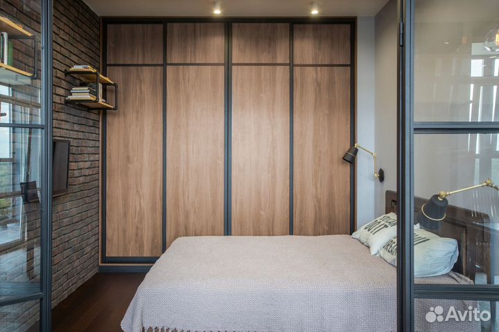 Шкаф купе с антресолью