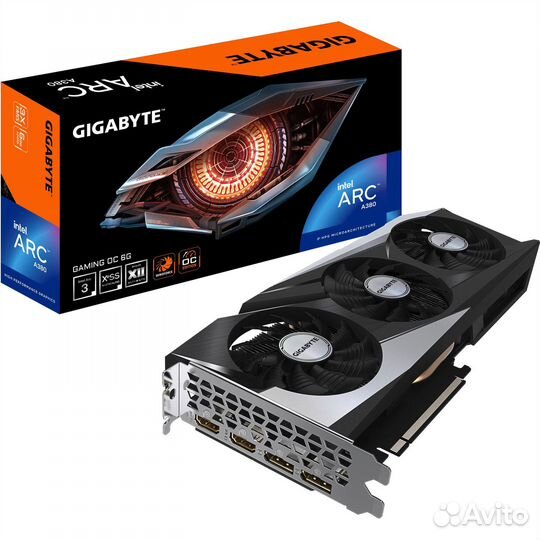 Видеокарта gigabyte Intel Arc A380 gaming OC, 6 гб