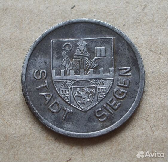 Нотгельд 50 пфеннигов 1918 г. Siegen