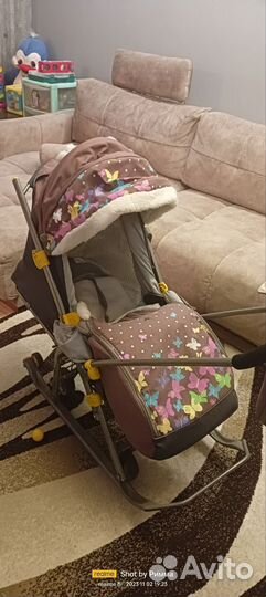 Детские санки коляска