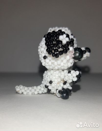 Собака из бисера