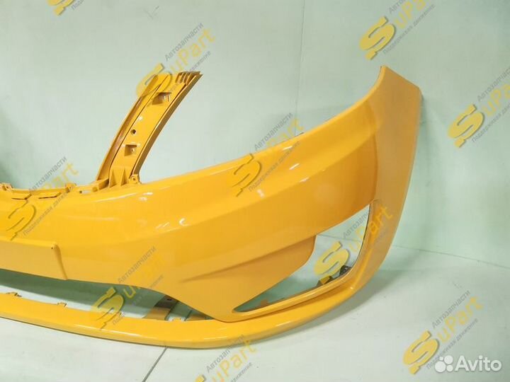 Бампер Kia Rio 3 (2011-2015) передний желтый