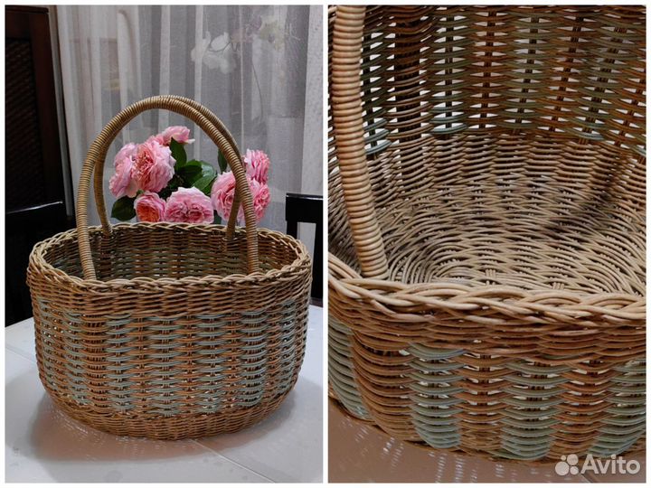 Корзины корзиночки из искусственного ротанга