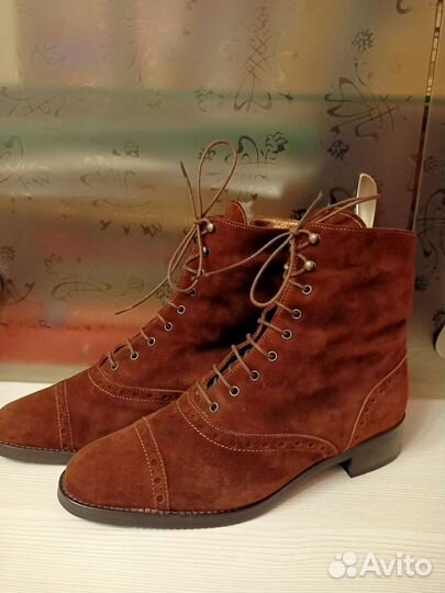 Ботинки женские 37 размер натуральная замша