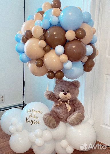 Фотозона с плюшевым мишкой