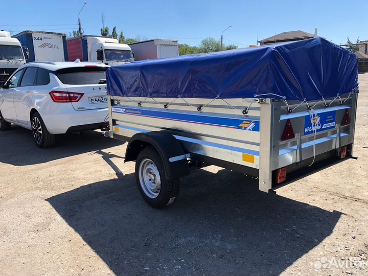 Легковой прицеп Кремень 2,2х1,3x0,5 самосвал