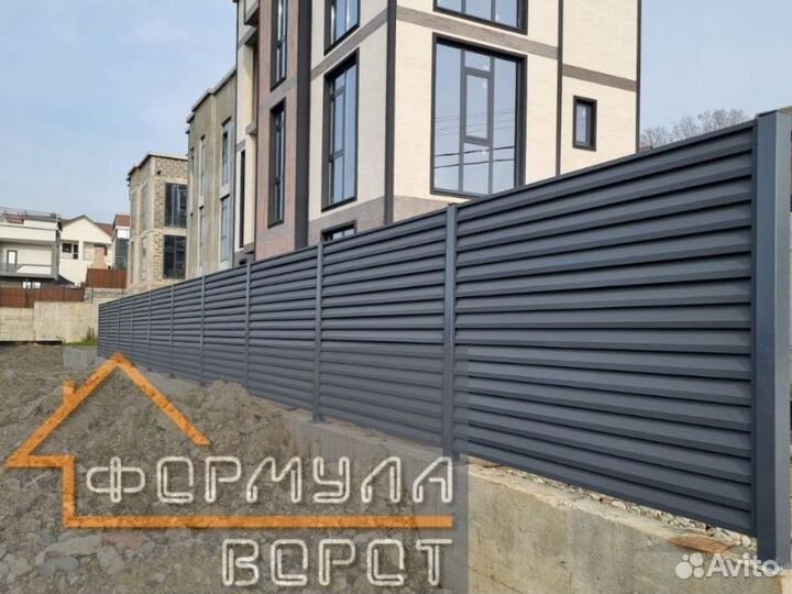 Забор жалюзи Установка забора