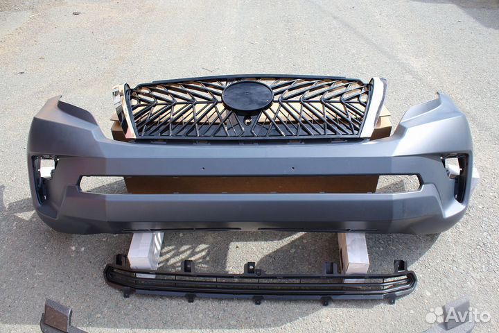 Prado 150 2013-2016 Бампер стиль 2017+ K8AX7