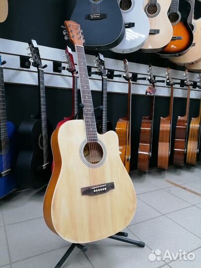 Гитара 41 дюйм Натуральная Новая