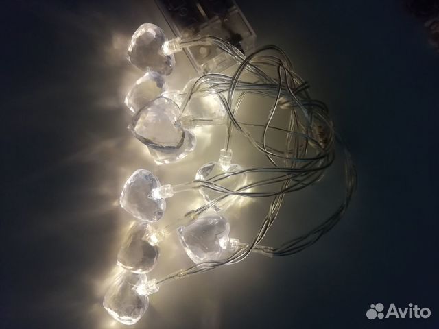 Гирлянда светодиодная сердца