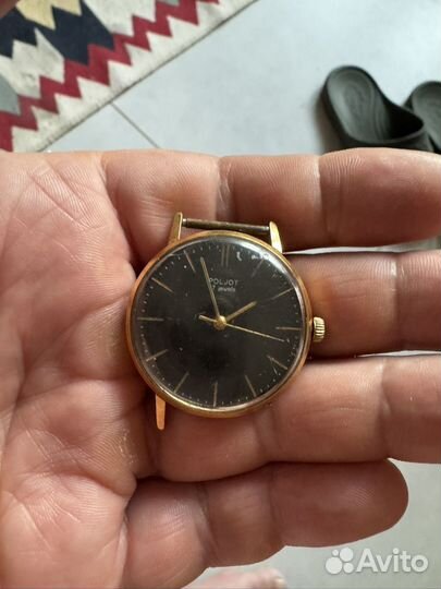 Часы Полет СССР позолоченные au 20