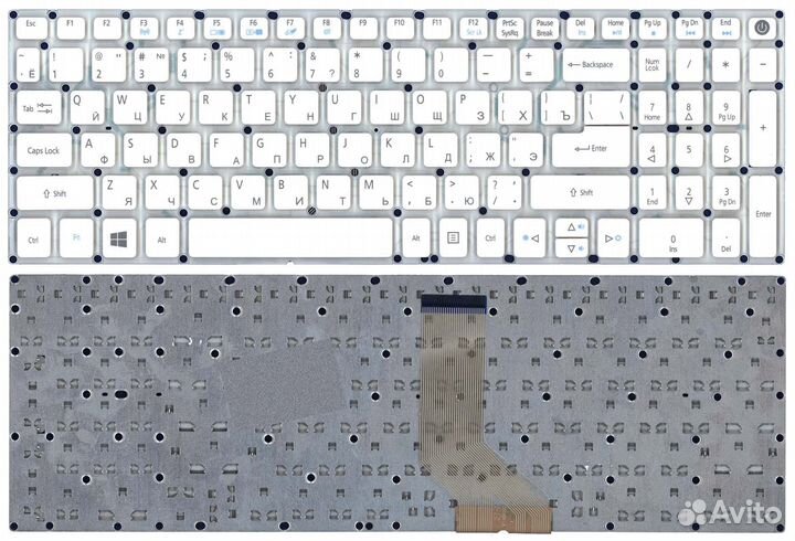 Клавиатура Acer Aspire E5-573 белая