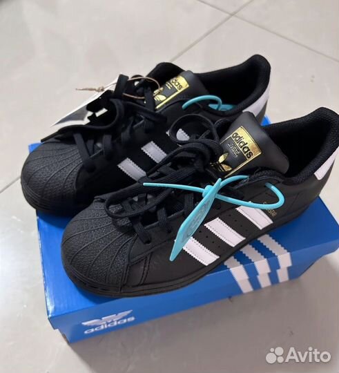 Adidas superstar black оригинал