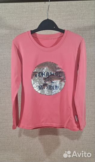 Лонгслив для девочки р 122