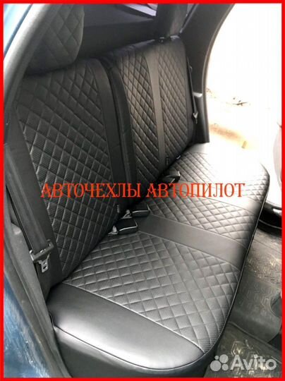 Чехлы Автопилот Nissan Terrano из экокожи чёрные