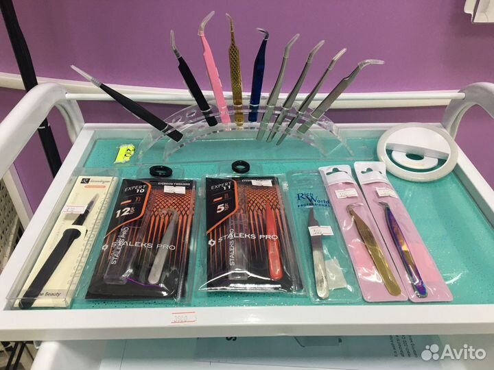 Пинцет для наращивания ресниц. Новые