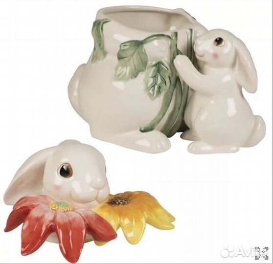 Конфетница Кролики Fitz&Floyd