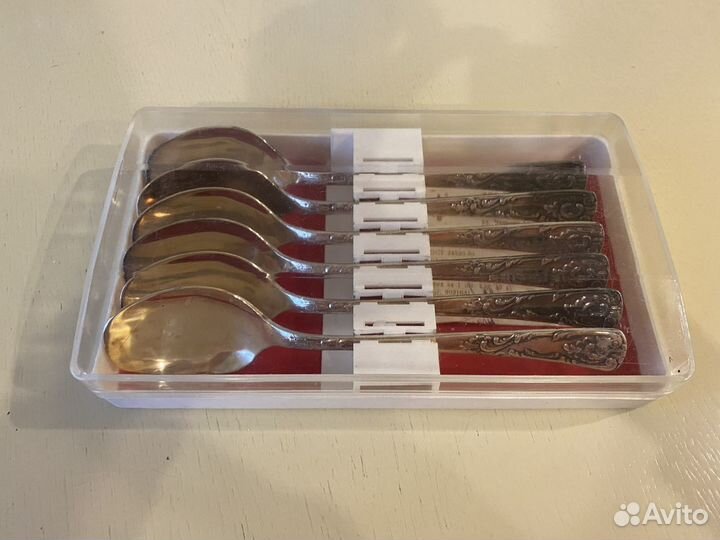 Ложки десертные посеребреные ссср. Новые