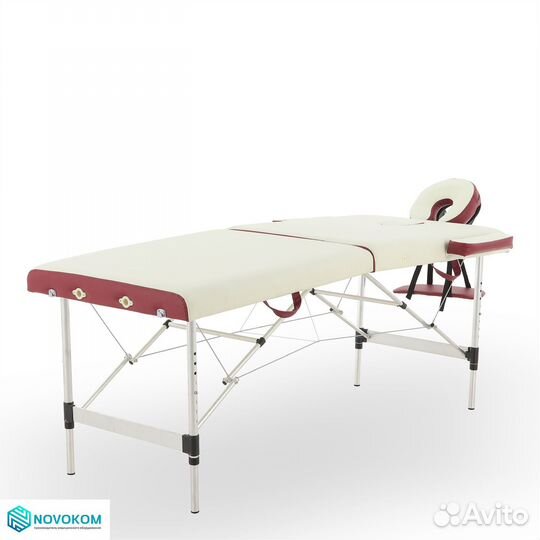 Стол массажный переносной JF-AY01A (крем-крас)