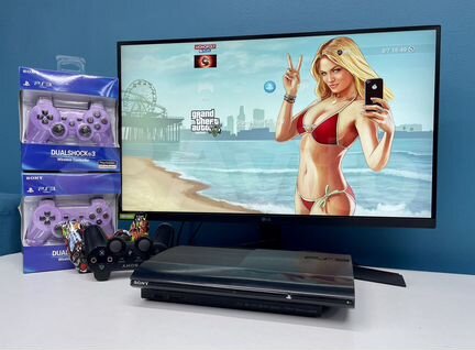 Игровая приставка PS3 Super Slim 320Gb Прошитая