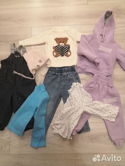 Вещи пакетом на девочку 80
