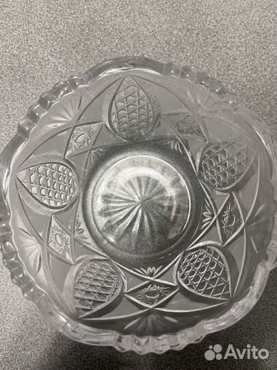 Конфетница вазочка салатник хрусталь СССР