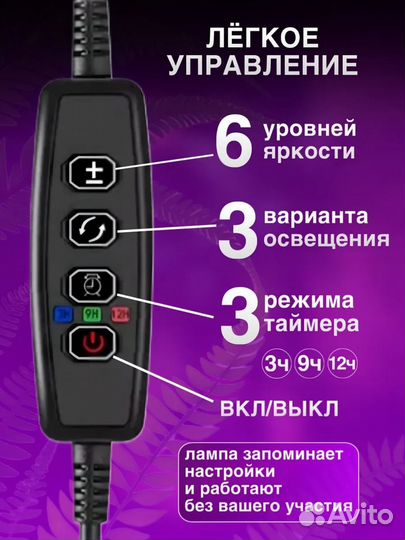 Фитолампа для растений полный спектр