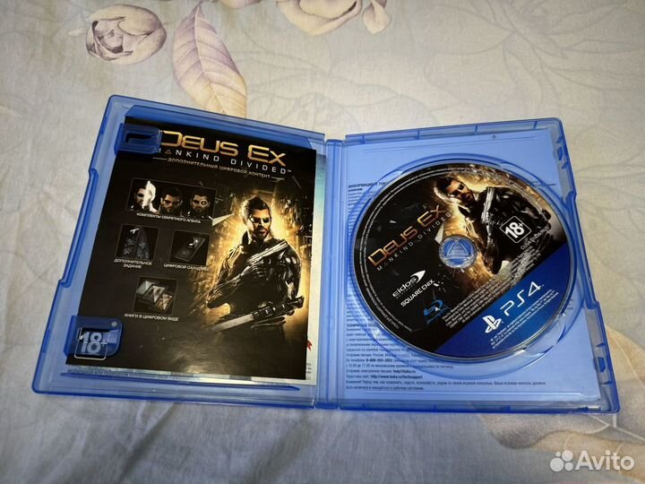 Диск игры «Deus Ex» на ps4