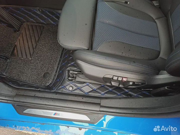 3д коврики из экокожи в салон авто с бортами