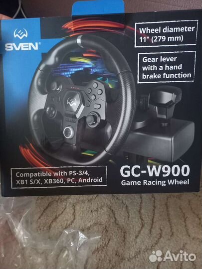 Игровой руль sven gc w900