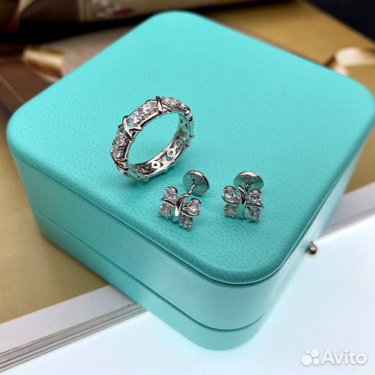 Кольцо и серьги Tiffany