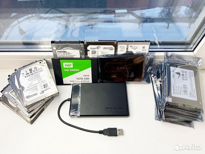 Новый внешний жесткий диск / Адаптер переходник