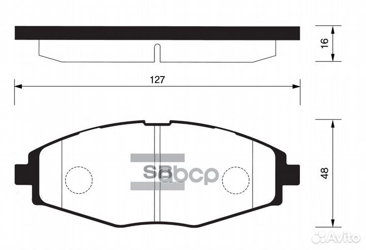 Колодки тормозные передние sangsin brake SP1086